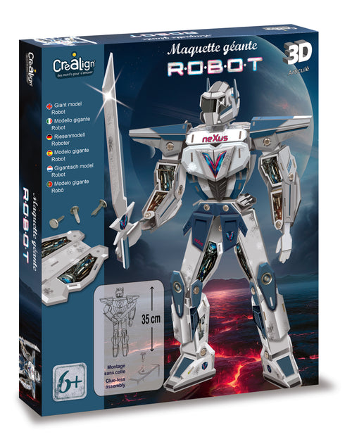 Crealign gigantische 3D robot maquette bouwpakket voor kinderen vanaf 6 jaar