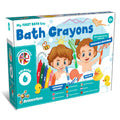 Bath Crayons badkrijt set voor kinderen met verpakking en 6 kleuren