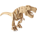 3D houten Tyrannosaurus Rex bouwpakket volledig opgebouwd zijaanzicht