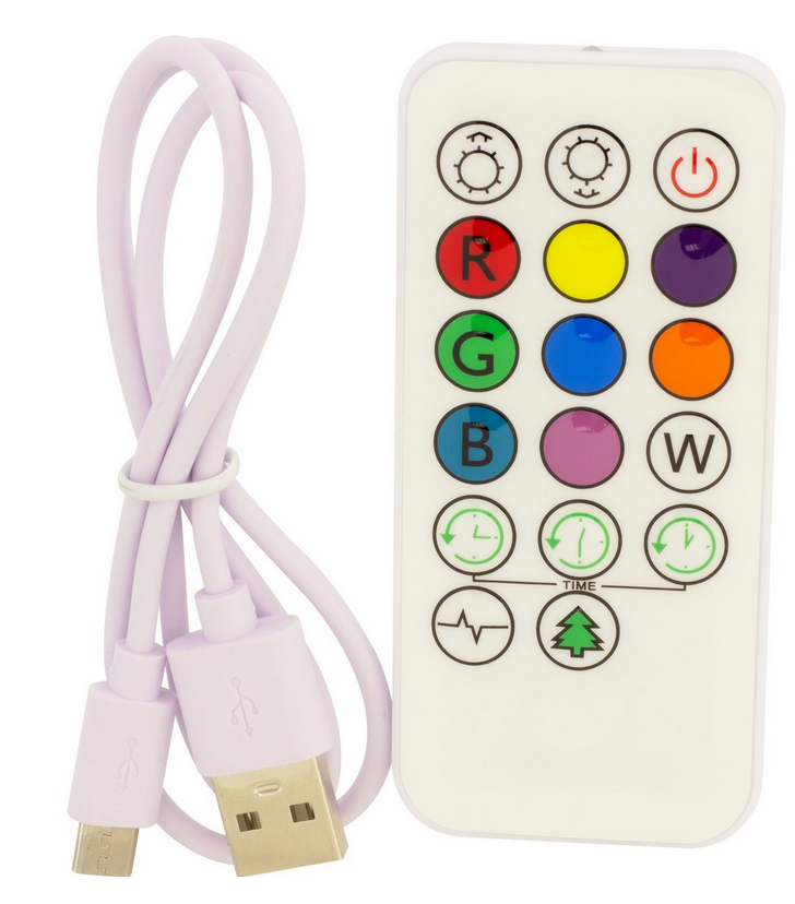 USB-kabel en afstandsbediening voor unicorn LED nachtlamp